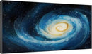 SIGNWIN 36"x60" Extra Large Framed Wall Art Spiral Galaxy Vivid Blue and Yellow Cosmic Space Illustration for Home Living Room Bedroom Decor (Frame Assembly Required) by CozyNest Decor