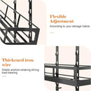 X-cosrack 8-Tier Adjustable Spice Rack – Wall-Mounted Space-Saving Organizer with Mixed Baskets, Large-Capacity Seasoning Holder for Kitchen & Pantry (Black) by CozyNest Decor