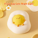 Fried Egg Night Light for Toddler, Kids, Baby, Nursery Warm Ambient Lamp for Snoothing, Sleeping Companion, Auto Off 30Min Timer, Rechargeable Battry Cordless, Soft Silicone Skin by TinyTreasures Baby Boutique