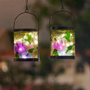 Starsoul 2 Pack Hanging Solar Lantern Outdoor Waterproof Glass Hummingbird Decorative Solar Lights for Outside Garden Yard Table Patio Decor by GreenHaven Gardens