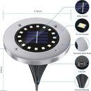 NFESOLAR Solar Outdoor Lights with 16 LEDs, Blue Color Bright Solar Ground Lights Outdoor, Waterproof Solar Pathway Lights for Pathway Garden Yard Lawn Walkway Driveway (8 Pack) by GreenHaven Gardens