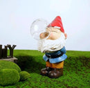 Garden Gnomes Outdoor with LED Solar Light - 11’’Spring Gnomes Decorations for Home/Yard/Patio with Lantern - Solar Garden Statues (Bubble Gnome) by CozyNest Decor