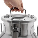 201 Food-Grade Stainless Steel Ice Bucket with Lid, 10L/2.64Gal Good Sealing Storage Canister Milk Bucket Milk Can for Coffee, Tea, Water, Milk, Soup by CozyNest Decor