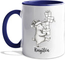 Goat Coffee Mug Gift, Personalized Name Goat Lover Ceramic Coffee Cup 11 Oz 15 Oz, Customized Goats Tea Mug Gift for Birthday/Christmas/Special Day/Holiday, Funny Animal Goats White Accent Cup by TinyTreasures Baby Boutique