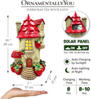 Spring & Summer-Themed Garden Statues – Adorable Outdoor Decor for Lawn, Patio & Porch (Solar Powered Strawberry Fairy Home Garden Statue, 10" Unique Spring Decoration) by GreenHaven Gardens