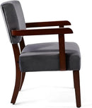 Accent Chair Set of 2 with Table, Living Room Chairs with VelvetSoft Seat and Armrests for Living Room Bedroom Reading Room Waiting Room (Greyvelvet) by CozyNest Decor