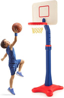 Costzon Kids Basketball Hoop, 8-Level Height Adjustable Basketball Goal Stand with Weighted Base, Indoor Toy Basketball Set Outdoor Play Sport for Boys Girls Age 3+ by TinyTreasures Baby Boutique