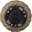 Rattan Kobo Indoor Outdoor Planter Basket with Plastic Pot Medium 35 Gallon Soil Capacity by CozyNest Decor