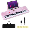 61 Key Electric Portable Digital Keyboard Piano for Beginner-Black by LJGDeals