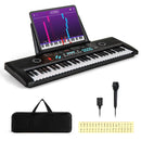 61 Key Electric Portable Digital Keyboard Piano for Beginner-Black by LJGDeals