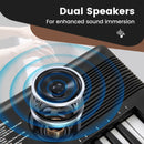 61 Key Electric Portable Digital Keyboard Piano for Beginner-Black by LJGDeals