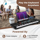 61 Key Electric Portable Digital Keyboard Piano for Beginner-Black by LJGDeals