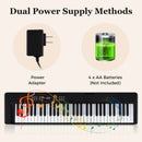61-Key Foldable Piano Keyboard Full-size Electronic Keyboard with MIDI and Split Function by LJGDeals