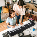 61-Key Foldable Piano Keyboard Full-size Electronic Keyboard with MIDI and Split Function by LJGDeals