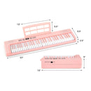 61-Key Foldable Piano Keyboard Full-size Electronic Keyboard with MIDI and Split Function by LJGDeals
