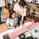 61-Key Foldable Piano Keyboard Full-size Electronic Keyboard with MIDI and Split Function by LJGDeals