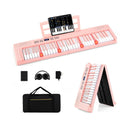 61-Key Foldable Piano Keyboard Full-size Electronic Keyboard with MIDI and Split Function by LJGDeals