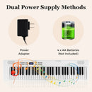 61-Key Foldable Piano Keyboard Full-size Electronic Keyboard with MIDI and Split Function by LJGDeals