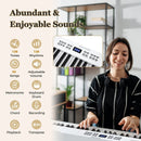 61-Key Foldable Piano Keyboard Full-size Electronic Keyboard with MIDI and Split Function by LJGDeals