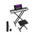 61-Key Portable Electronic Keyboard Piano Complete Digital Piano Set with Stand and Stool by LJGDeals
