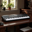 61 Keys Beginners Piano Keyboard Electric Keyboard Kit with Adjustable Stand and Stool-Black by LJGDeals