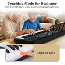 61 Keys Portable Keyboard for Beginners Electric Piano Keyboard Kit with 200 Rhythms and 200 Tones-Black by LJGDeals