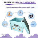 GroWings Baby Keepsake Box - Large Memory Storage for Newborns, Suitable for Boys and Girls, Strong, Durable, and Collapsible Gifts by TinyTreasures Baby Boutique