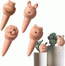 Plant Watering Devices 4 Pack Terracotta Vacation Plant Waterer Bottle Watering Stakes Slow Release Plant Watering Spikes Self Watering Devices for Indoor Outdoor Plants by GreenHaven Gardens