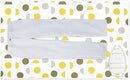 Encasa XO Ironing Mat/Pad (Large 48"x28") with 3mm Padding & Silicone Iron Rest for Steam Pressing on Tabletop or Bed - Heat Resistant, Portable, Quilting & Travel Blanket - Yellow Moon by CozyNest Decor