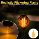 2PC Hot Air Balloon Solar Lantern with 2PC Shepherd Hook, Flickering Flame Hanging Solar Lanterns Outdoor Lights Waterproof Lanterns Decorative Garden Patio Yard Party Decor (Hummingbirds) by GreenHaven Gardens