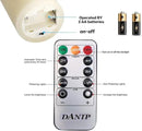 DANIP Ivory LED flameless Candle, with Embedded Star String, 3-Piece LED Candle Set, with 11 Button Remote Control, 24-Hour Timer Function, Dancing Flame, Real Wax, Battery Powered. (Ivory) by CozyNest Decor