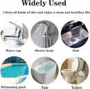 Pumice Stone Toilet Bowl Cleaner Toilet Deep Cleaning,Bathroom Cleaner Brush with Long Handle for Remove Hard Water Stains with Toilet Handle+ Pumice Stones by CozyNest Decor