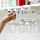 4 Pcs Wine Glass Holder Under Shelf or Cabinet Punch-free,Stemware Rack Glassware Drying Storage Hanger for Kitchen,Bar and Restaurant (White) by CozyNest Decor