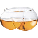 Deez Nuts Drinking Wine & Whiskey Glasses - 2 Set - I love Butts, Couple Mug, Gift for Her, Gift for Him Perfect for Bachelorette Parties, Gag Gift for Men & Women, 7 oz Stemless Bum Glasses