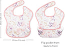 Mess Proof Baby Bib 3 Pack, Waterproof Led Weaning Baby Feeding Bibs with Food Catcher, Travel Feeding Bibs by TinyTreasures Baby Boutique