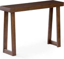 Plank+Beam Solid Wood Console Table, 46.25 Inch, Sofa Table, Narrow Entryway Table for Hallway, Behind The Couch, Living Room, Foyer, Easy Assembly, Walnut by CozyNest Decor