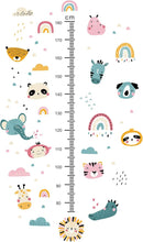 Kids Measuring Height Wall Decals Cute Cartoon Animal Stickers DIY Removable Peel and Stick Kids Room Wall Decoration for Boys and Girls Bedroom Nursey Classroom Playroom Decal by TinyTreasures Baby Boutique
