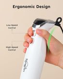 Sangcon Immersion Blender Handheld, 3-in-1 Hand Blender Electric, 400W Handheld Blender, Stainless Steel Blade Stick Blender with Whisk, Milk Frother Attachments - White by TinyTreasures Baby Boutique