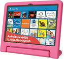 10.1" Kids Tablet Android 14 | 64GB Octa-Core 8GB RAM | Shockproof Case & Parental Control | 12H Fast Charge | HD Display w/Google Kids Space & Educational Apps | WiFi 6/Bluetooth/GPS | Ages 3-12 by TinyTreasures Baby Boutique