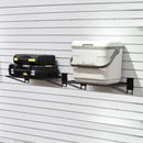 Slatwall Panel Garage Organizer PVC Slatwall Heavy Duty Wall Mounted Rack, Interlocking Slat Wall Panels for Tool Organization Peg Board(2 Pack Black) by GreenHaven Gardens