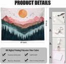 keowhsf Sunset Mountain Forest Tapestry - Large Nature Landscape Wall Hanging, Aesthetic Pine Tree Scenery Wall Art for Bedroom & Living Room Decor by CozyNest Decor