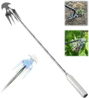 Amposei Weeding Artifact Uprooting Weeding Tool, Multifunctional Weeder, Hand Weeder Tool, Stand Up Weed Puller Tool with Handle for Garden Yard Farm Weed Removal (20in, Metal Handle) by GreenHaven Gardens