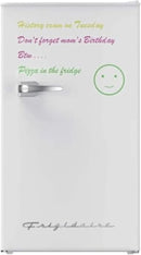 Frigidaire EFR331-WHITE 3.2 Cu ft Eraser Board Mini Compact Dorm Fridge (White) by CozyNest Decor