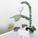 The Peanutshell Crib Mobile for Boys or Girls - Grey and Green Camo Musical Baby Crib Mobile with 12 Lullabies, Dino Baby Dinosaur Nursery Decor by TinyTreasures Baby Boutique