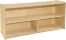2-Shelf Kids Bookshelf & Toy Storage Organizer | 3-Section Montessori Shelves for Home & Classroom Organization & Storage by TinyTreasures Baby Boutique