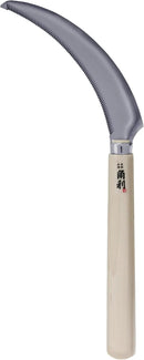 KAKURI Japanese Sickle Garden Tool 6.7" [Serrated Blade] Made in Japan, Garden Sickle for Harvesting and Weeding, Razor Sharp Japanese Stainless Steel Blade by GreenHaven Gardens