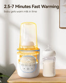 LAREX Bottle Warmer, Fast Baby Bottle Warmer for Breastmilk and Formula, with Timer and Accurate Temp Control, 8-in-1 Baby Milk Warmer BPA Free with Digital Display, Bottle Warmers for All Bottles by TinyTreasures Baby Boutique