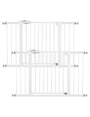 Babelio Baby Gate, 29-48 Inch Auto Close Pet Gate, Easy Install Pressure-Mounted Safety Gate, Extra Wide Pet Gate for Stairs and Doorways, 2 Pack White by TinyTreasures Baby Boutique