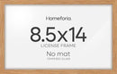 Homeforia 8.5x14 Marriage License Frame Wood, High End Natural Oak 8.5 x 14 Certificate Frames, 14x8.5 Light Wooden Frame for Wall & Tabletop, 8.5by14 Picture Frame, Tempered Glass, Wall Kit, Set of 1 by CozyNest Decor
