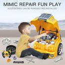 Interactive Truck Engine Toy with Removable Parts - Lights, Sounds, and Fun for Young Mechanics -Unleash Their Creativity and Motor Skills with This Truck Engine Toy (Yellow) by TinyTreasures Baby Boutique